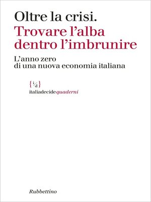cover image of Oltre la crisi
